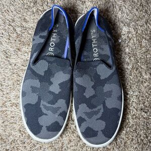 Rothy's Women’s Grey Camouflage Slip-On Sneakers